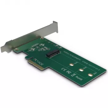Inter-Tech KT016 PCIe-adapter voor M.2-PCIe-stations (station M.2 PCIe, host PCIe x4), kaart