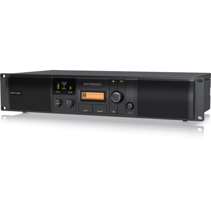 Behringer NX1000D audioversterker performance/podium zwart