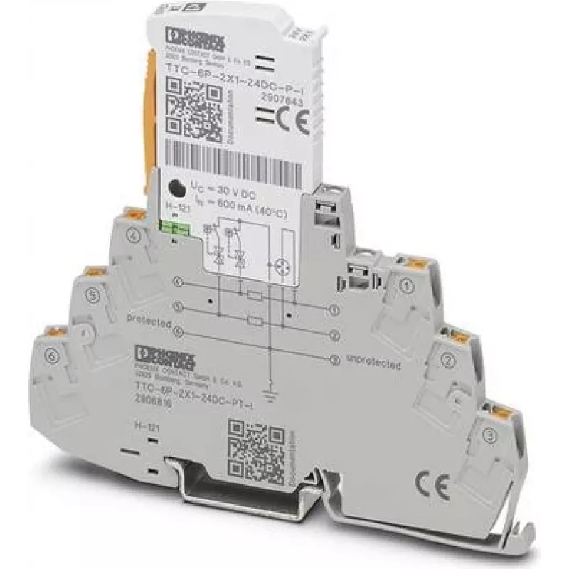 Phoenix Contact 2906816 overspanningsbeveiliging 24 V grijs (2906816)
