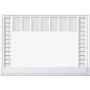 Bureaubladonderlegger Sigel H6366 papier grijs/wit, papier, 595×410 mm, FSC
