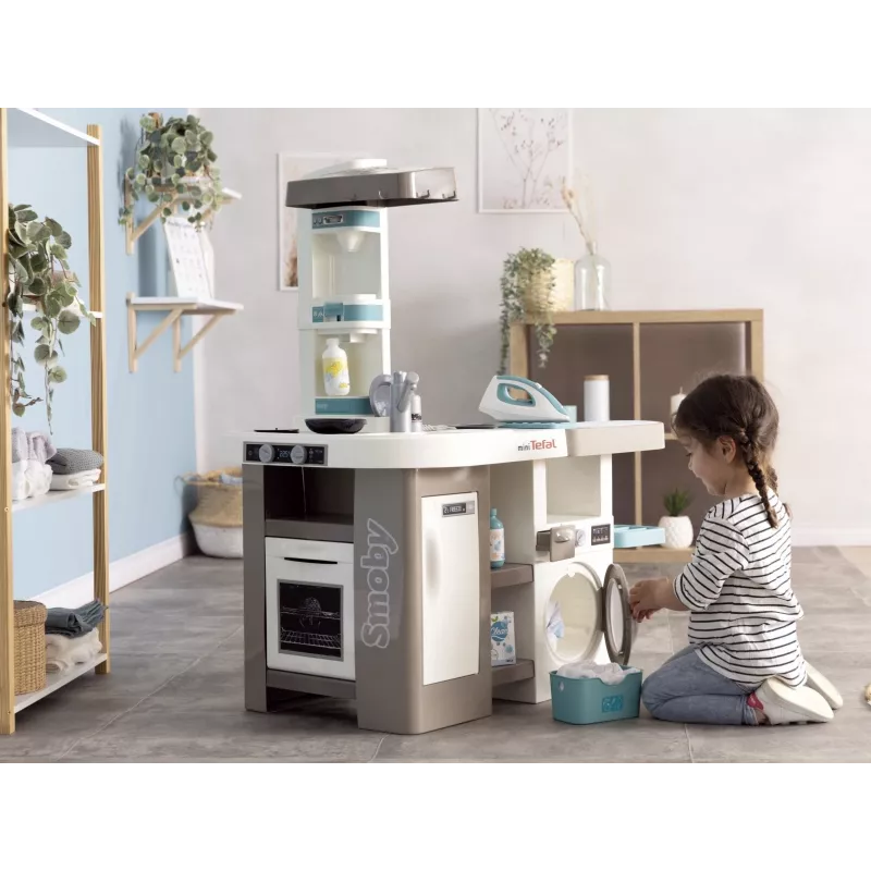 Smoby 311050 speelkeuken met wasruimte en accessoires