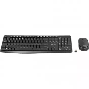 Ultron UMC300 toetsenbord-muisset – RF draadloos Duits zwart (364180)