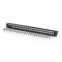 Modulair patchpanel, 24-poorts, voorzien van 24x DN-93615 (zwart, 1 HE, rack mount, afgeschermd)