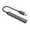 Savio AK-70 USB-A-hub, 4-in-1: 3 x USB-A 2.0 + 1 x USB-A 3.1 Gen 1, 5 Gbps