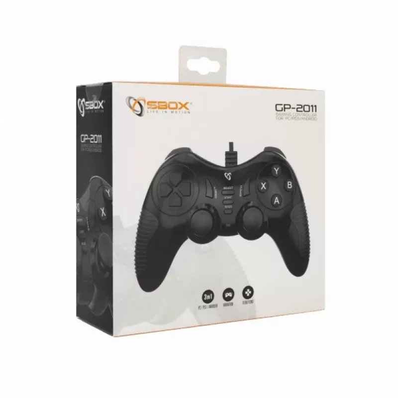 Sbox GP-2011 gamepad voor pc/PS3/Android TV