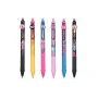 Intrekbare, uitwisbare balpen met rubbercoating CoolPack Disney Stitch zwart