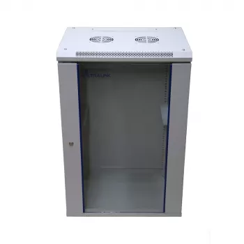 Wandmontage-kast Extralink rackmount-behuizing 18U 600x600 grijs sleutelslot