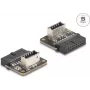 Delock 67239 USB 5 Gbps adapter, pinheader-aansluiting naar interne Type-E Key A-aansluiting, gehoekt