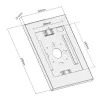 Maclean wandhouder voor tablets met slot MC-474W