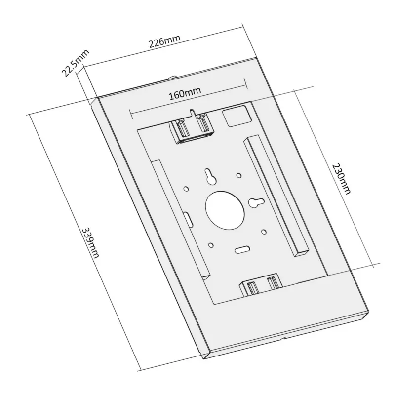 Maclean wandhouder voor tablets met slot MC-474W