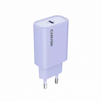 Wandlader CANYON OnCharge 30CL, 30W USB-C PD, 1x PD-uitgang, EU-stekker, paars