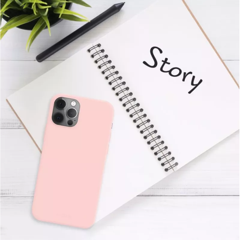 Fixed Story | rugdeksel | Apple | iPhone 16 Pro | gerubberd | roze