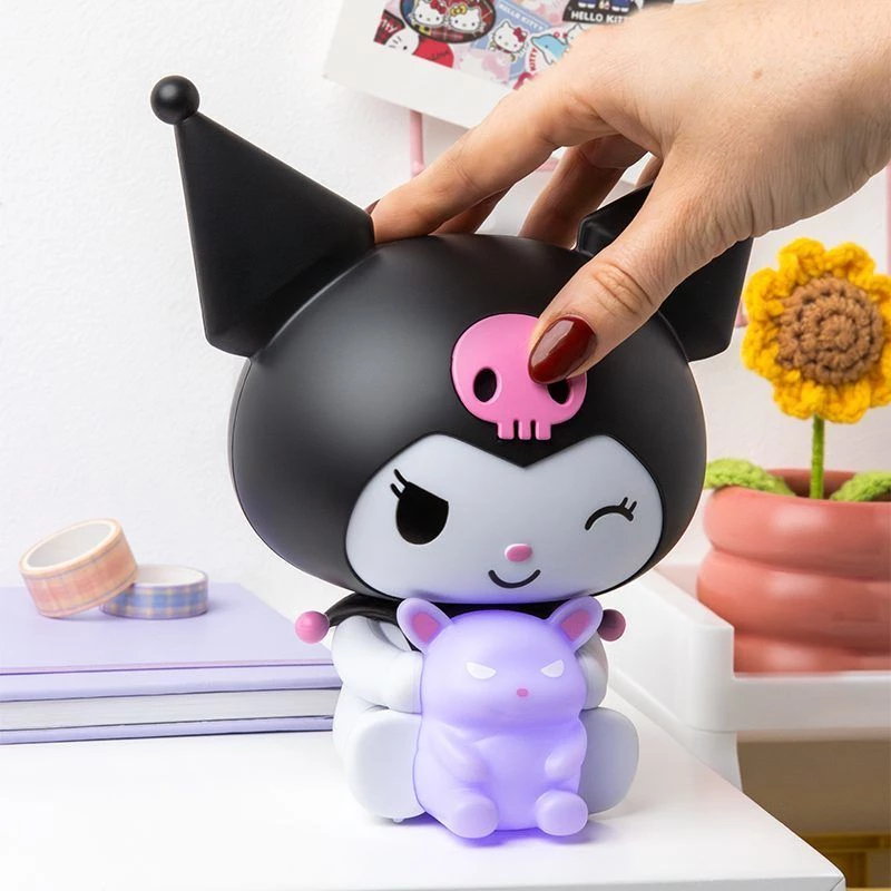 Tafel-nachtlampje Paladone Hello Kitty Kuromi GloBuddies nachtlampje model PP14396KUR