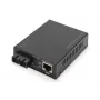 Digitus Gigabit PoE mediaconverter, RJ45 / SC, SM, PSE