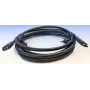 USB-C-naar-USB-C-kabel Elotouch E969524 0,6 m zwart – USB-datakabel