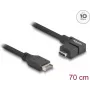 DeLOCK USB 10 Gbit/s kabel Type-E Key A 20-polig stekker naar USB Type-C bus haaks 70 cm