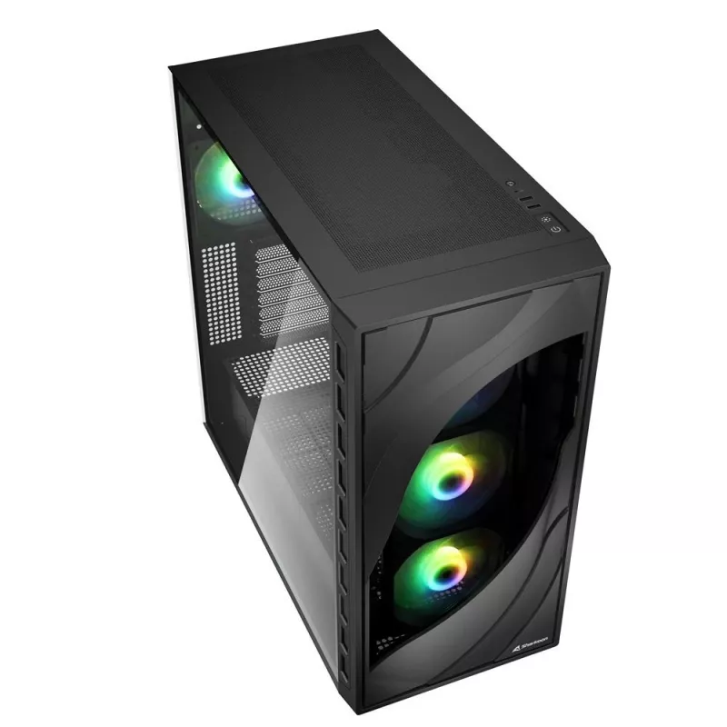 Sharkoon REBEL C80G RGB midi tower zwart