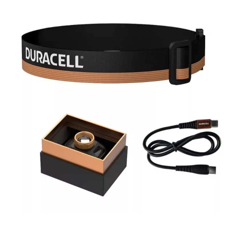 Duracell DH850R geschenkbox hoofdlamp zwart, oranje