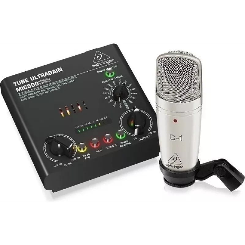 Microfoon Behringer Voice Studio - opname- en podcastingkit