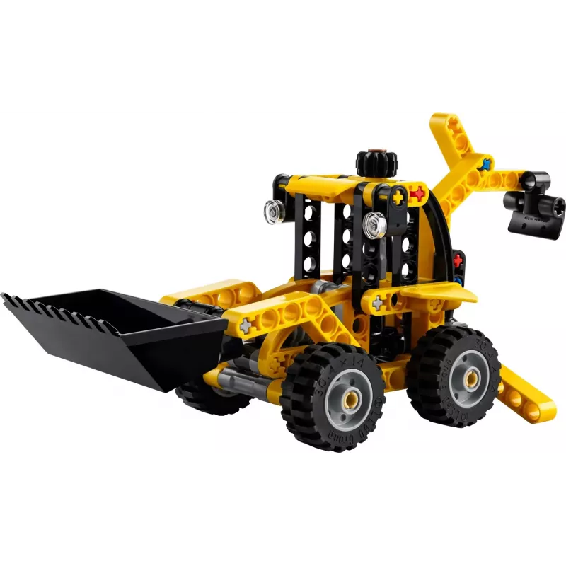 Bouwset LEGO Technic Backhoe Loader 42197 — knikbesturing, werkende lader, 104 onderdelen, aanbevolen leeftijd 7+