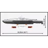 Schaalmodel onderzeeboot Cobi U-47 T.VIIB 1:300 bouwpakket, merk Cobi, model 4858