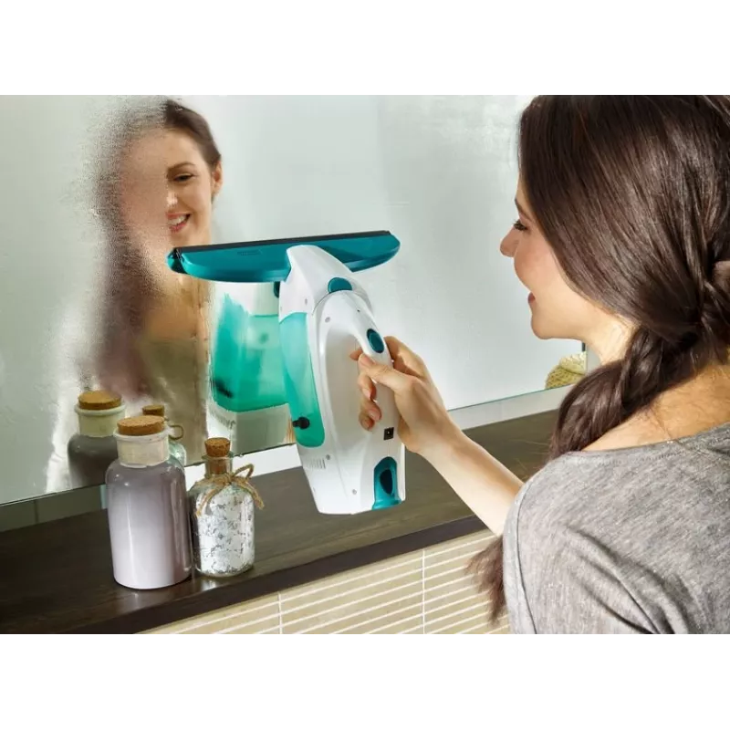 Leifheit raamwisser Glass Cleaner Dry&Clean met handgreep en wisservor 51003