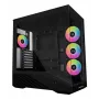 Lian Li Vector V100 G99.V100RX.00 Midi Tower pc-behuizing, ATX, RGB, gehard glas, zwart