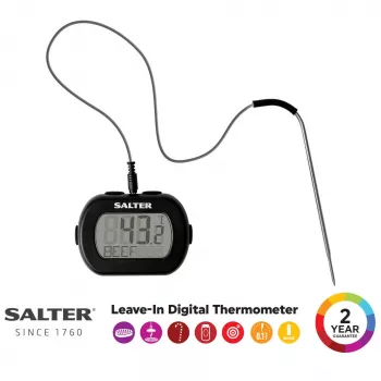 Digitale instant-read leave-in thermometer Salter 515 BKCR, waterdicht, voor levensmiddelen