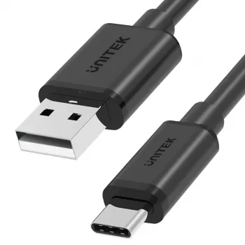 UNITEK USB-KABEL USB-A — USB-C 25CM, Y-C480BK