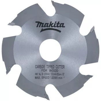 Makita - groeffrees - voor hout - 100 mm - 6 tanden - voor P/N: DPJ180ZJ (B-20644)