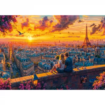 Puzzel, Schmidt Spiele Parisian Rooftop Whispers — 1000 stukjes