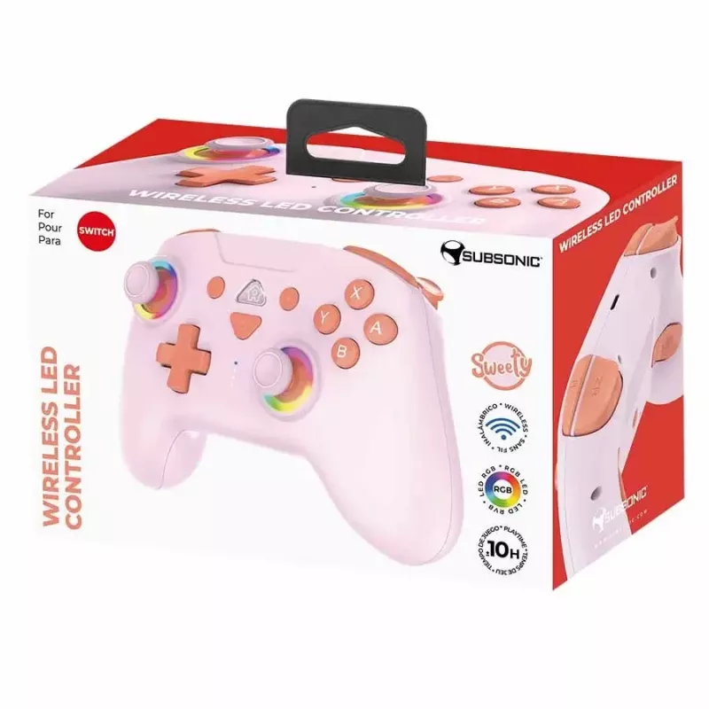 Subsonic draadloze led-controller Sweety roze voor Switch