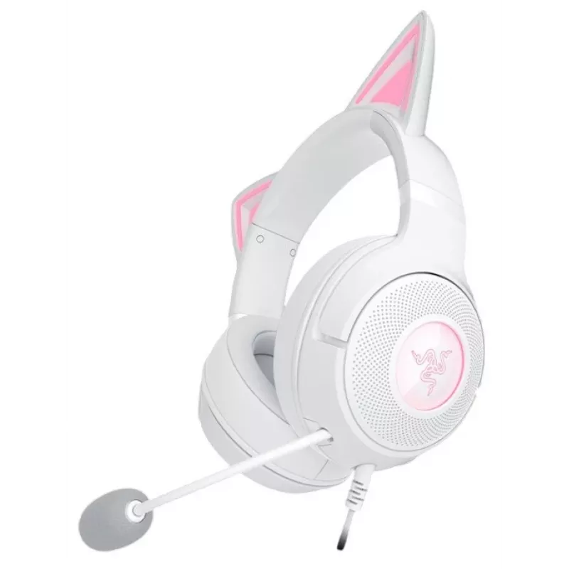 Headset Razer Kraken Kitty V2 Wired USB Type-A wit — circumauraal, hoofdband, 20–20000 Hz, 2 m kabel