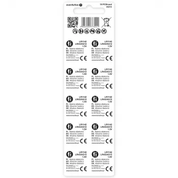 Alkaline knoopcel everActive G12 AG12 1,5 V – 10-pack