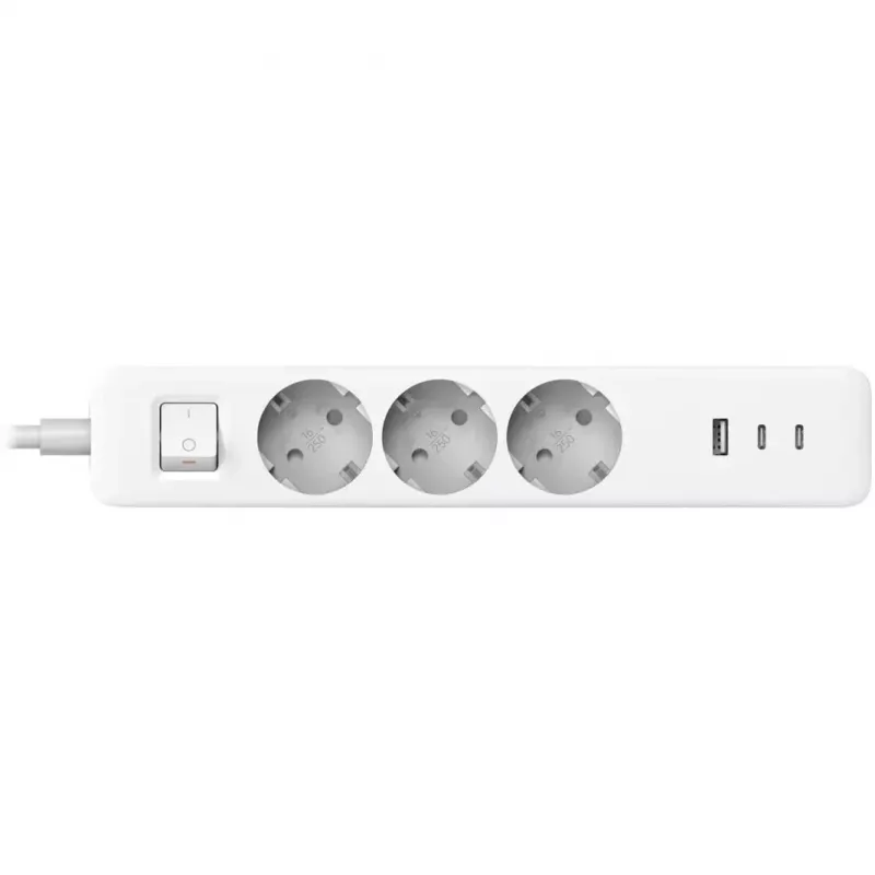 Stekkerdoos Xiaomi BHR07UKEU — 3 AC-uitgangen type F, 250 V, 1,4 m kabel, wit
