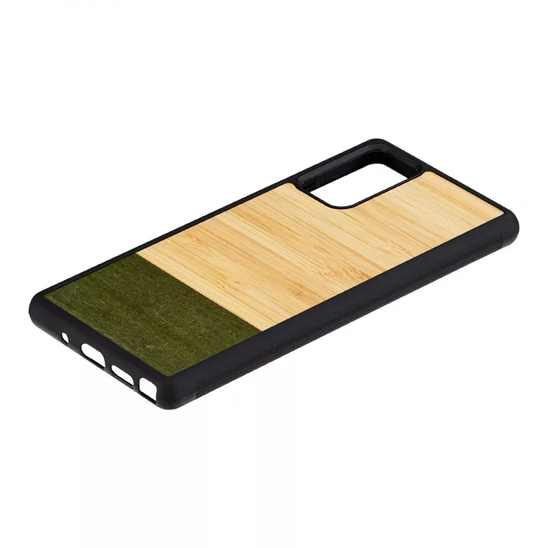 Beschermhoes Man and Wood Galaxy Note 20 — bamboebos zwart