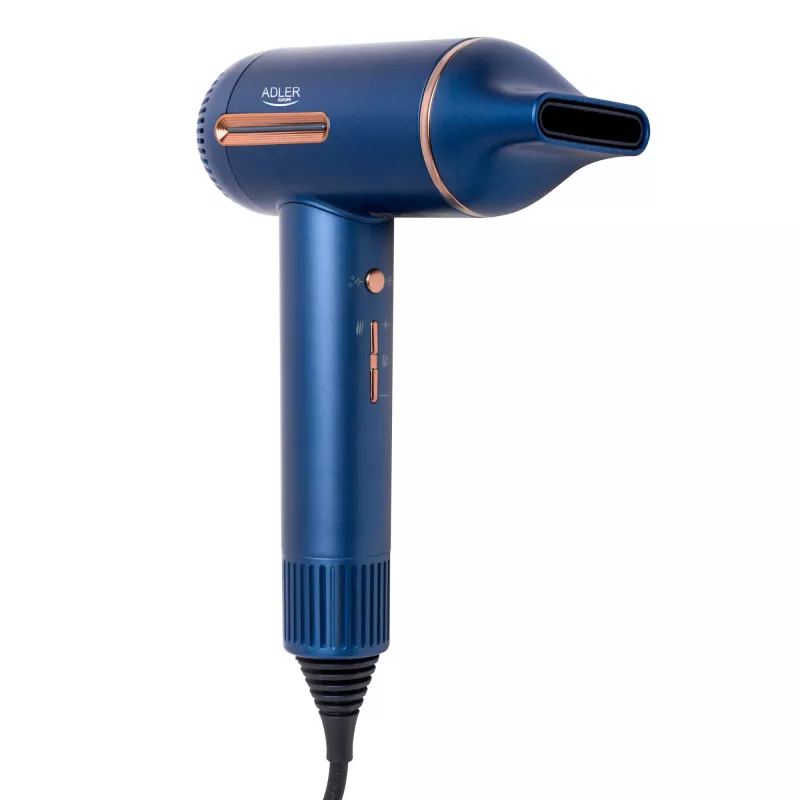 Adler haardroger | AD 2271 SUPERSPEED | 1500 W | aantal temperatuurstanden 6 | ionenfunctie | diffusor-opzetstuk | blauw