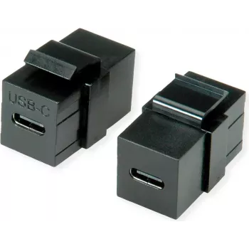 VALUE USB Type-C keystone-module, zwart (25.99.8210)