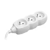 Tracer PowerCord verlengsnoer, 3 stopcontacten, 3 m, wit