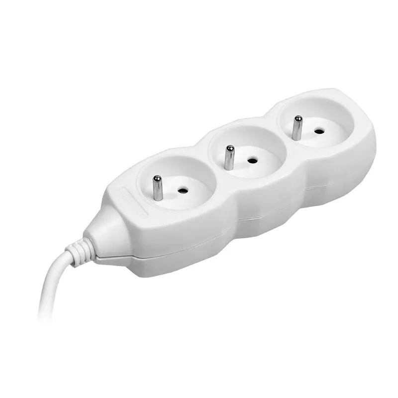 Tracer PowerCord verlengsnoer, 3 stopcontacten, 3 m, wit