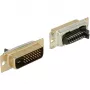 DVI 24+1 stekker, soldeerversie zilver