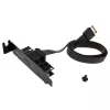 Akasa Low Profile PCI Bracket Adapter USB 3.1 Type-C - zwart - adapter - digitaal/data