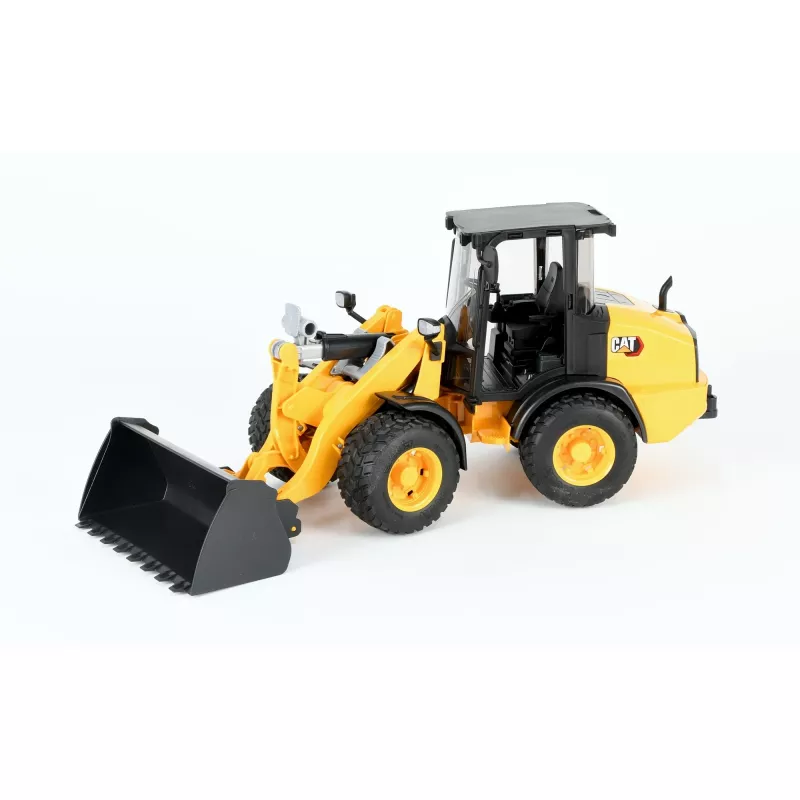 Bruder 02485 CAT compacte knikgestuurde wiellader, speelgoedmodelvoertuig, kunststof