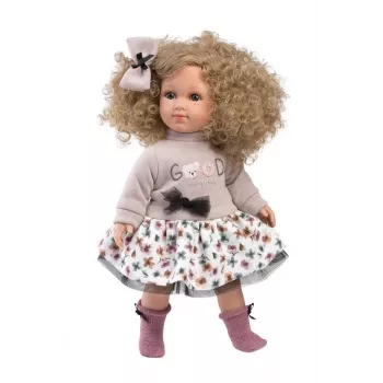 Puppe Llorens Elena 35 cm — zachte pop, handbeschilderd gezicht en ledematen