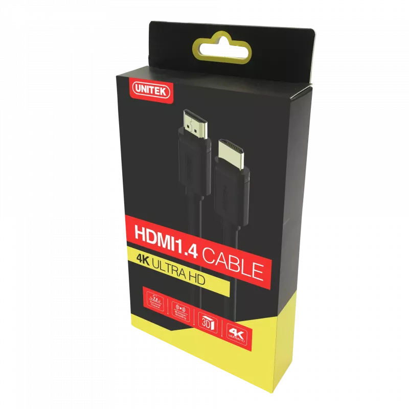 UNITEK Y-C138M HDMI-kabel 2 m HDMI type A (standaard) zwart