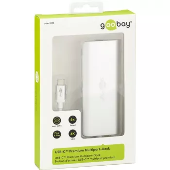 Wentronic goobay - Dockingstation - (USB-C) - 10Mb LAN (76788)