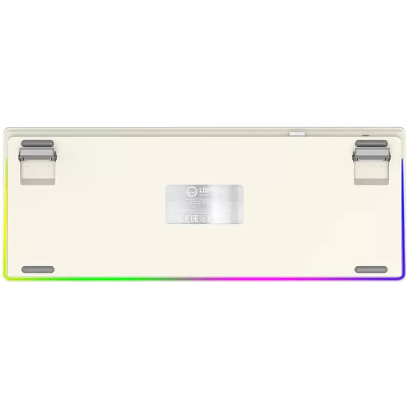 LORGAR KBP70TKLW, draadloos TKL mechanisch gaming-toetsenbord Pro, beige, EN-layout