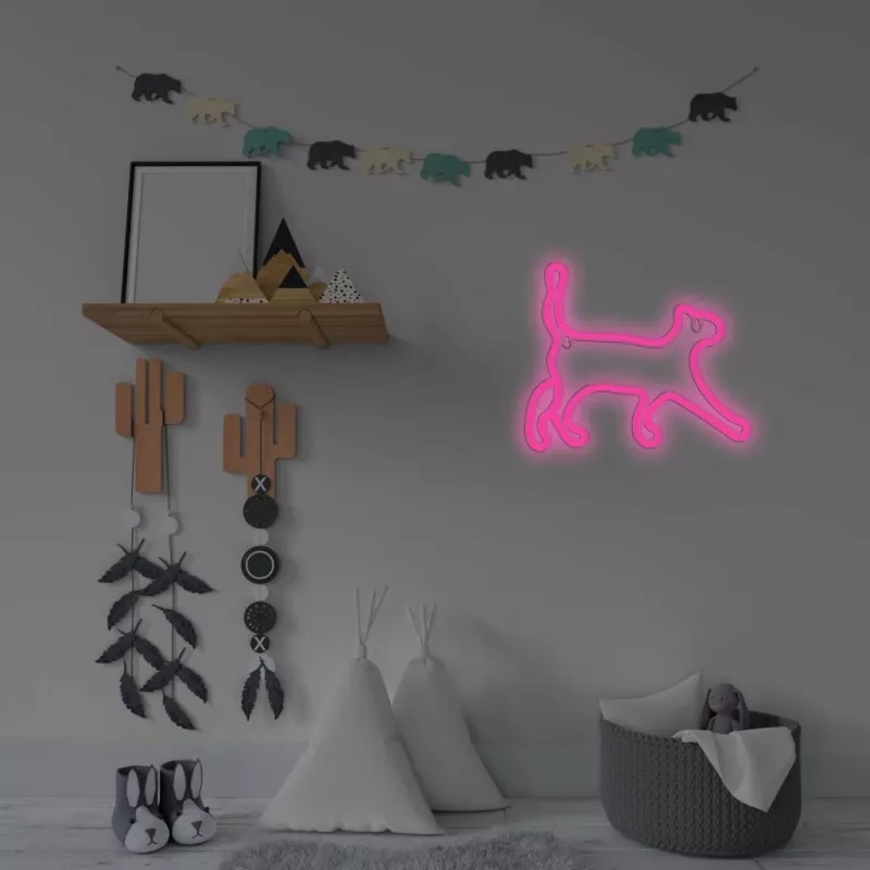 Decoratieve neon-ledlamp MANTA SNL70PK Style Neon Lights CAT 2 roze (model SNL70PK)