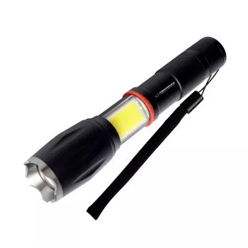 Esperanza Dione zwarte handzaklamp LED
