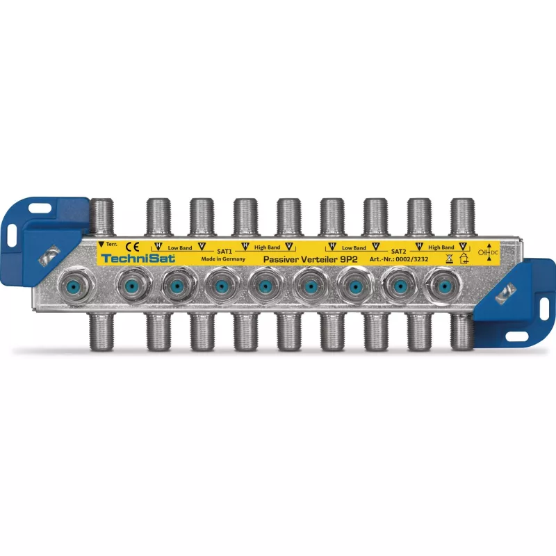 Kabelsplitter TechniSat 9P2 zilver 950-2150 MHz